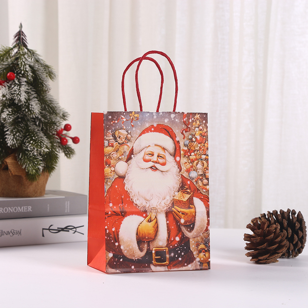 1 Piece Quantity Christmas Nordic Style Santa Claus Party Festival Gift Wrapping Supplies Gift Bags