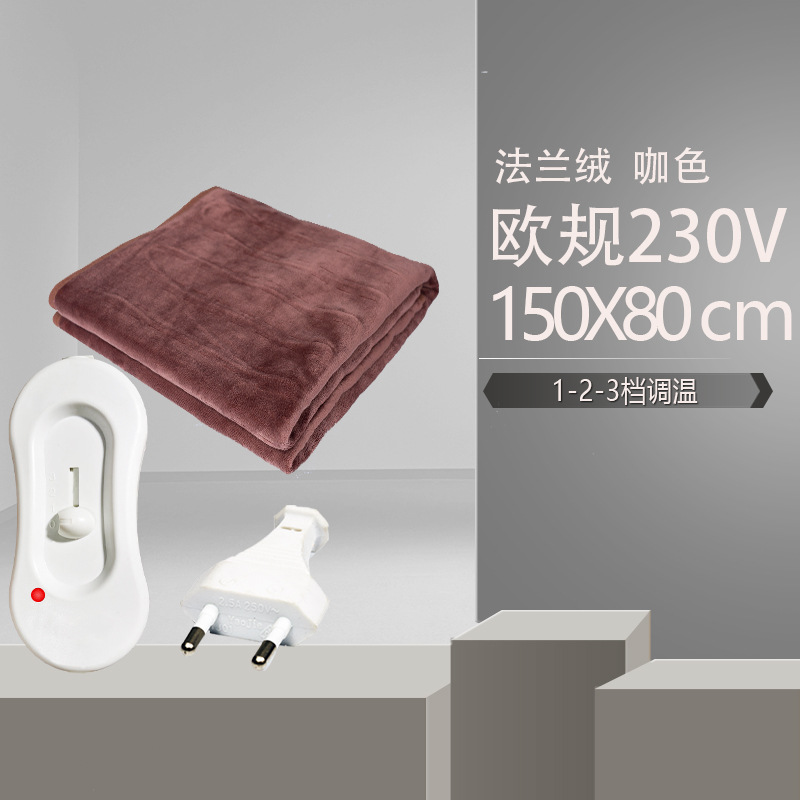 Almohadilla térmica de 110V, manta eléctrica de franela de Amazon, cojín térmico para asiento estándar de EE. UU./UE, manta con ajuste de temperatura de 9 niveles