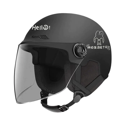 Helmet for All Seasons, Lightweight Safety: Motosiklet kaskı (dəbilqə) - 3c-four-seasons-removable-ear-protection-black-tea-mirror-sunscreen-and-anti-fog-one-size-fits-all