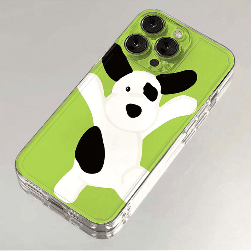 Spotted puppy for Apple 16PROMAX mobile phone case iPhone15 new Apple 14/13/12 transparent soft