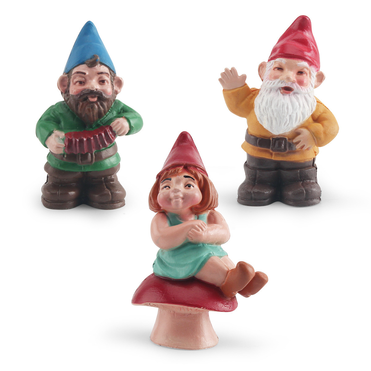 Simulación transfronteriza de Navidad enano espíritu enano elfo familia figura modelo de escritorio estática decoración de juguete