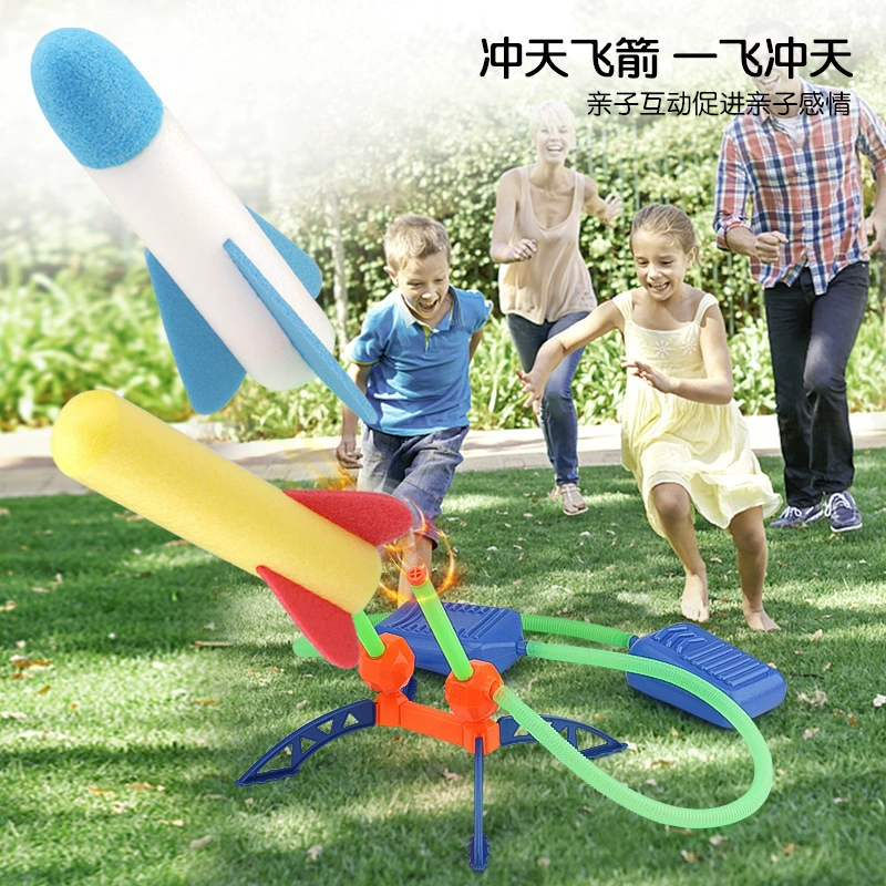 Rocket from foam, travel flashing toy