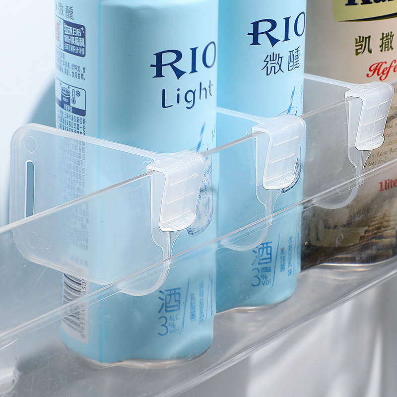 Adjustable Refrigerator Dividers Household Side Door Partition Storage Gadget Divider Set Barrier Organizer Grid Shelf