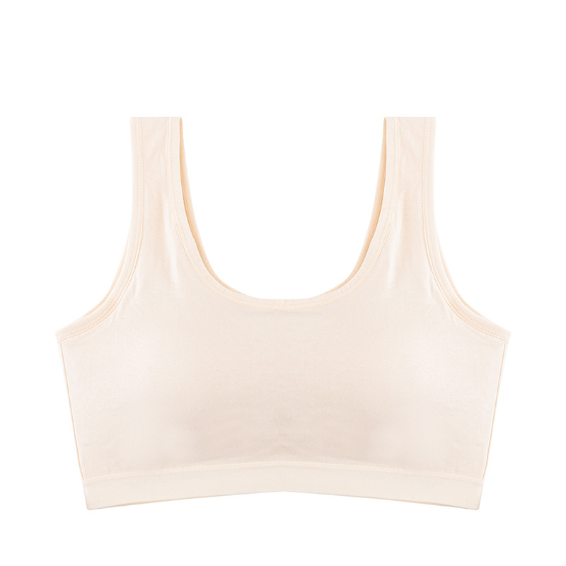 Belleza espalda ropa interior Mujer de una pieza en el pecho sin anillo de acero pequeño pecho empujar hacia arriba chaleco anti-caída chica sujetador verano