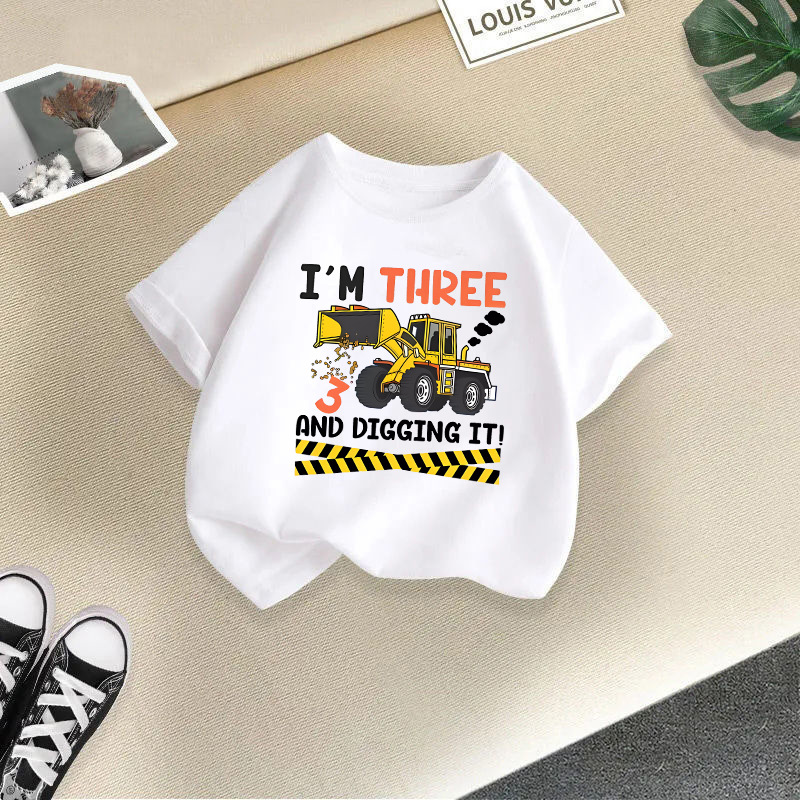 120g Weight Short Sleeve Sleeve Length Simple Style Cartoon Cotton Cotton T-shirts & Shirts
