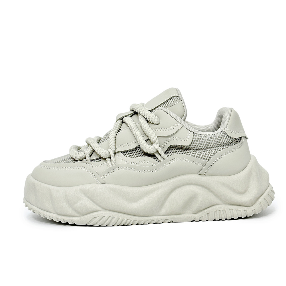 Pantofi bărbătești, design de nișă nou, pantofi de pâine, pantofi casual pentru bărbați, pantofi de tătic de marcă nouă, pantofi albi, transmisiune live de marcă la modă_voghion.com