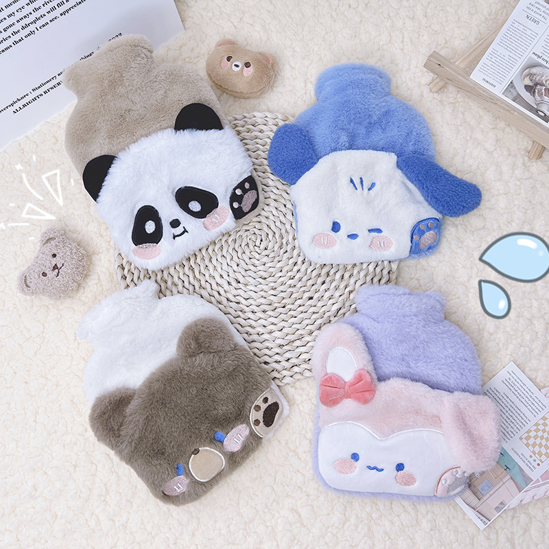 夢禾アニメ動物充水湯たんぽ厚いpvc内胆学生秋冬かわいい保温湯たんぽ卸売り|undefined