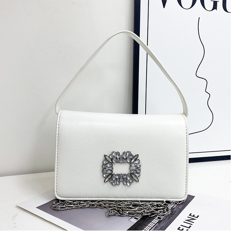 2023 Borsa a tracolla a tracolla con diamante appiccicoso versatile di nuova moda Borsa a tracolla da donna piccola borsa quadrata Produttore Borse da donna all'ingrosso_voghion.com