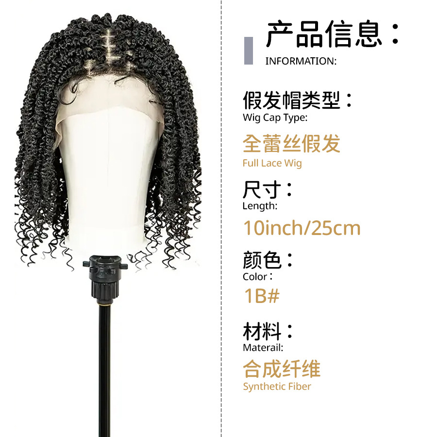 TEMU comercio electrónico transfronterizo venta caliente fibra química gancho de mano encaje cabeza BT dos hebras primavera pequeña Senegalese Twist