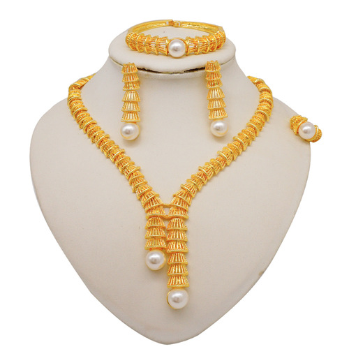 African, European, and American Women's Evening Party Set Necklace, Mid-East and Indian Best-Selling Jewelry Sets