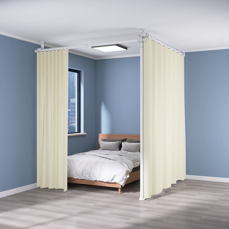 Screen Partition Curtain Bracket for Living Room, Room Divider, Floor-To-Ceiling Wall, Bed Screen, Bedroom Rental Screen Partition Screen Partition Curtain Bracket for Living Room, Room Divider, Floor-To-Ceiling Wall, Bed Screen, Bedroom Rental Screen Partition
