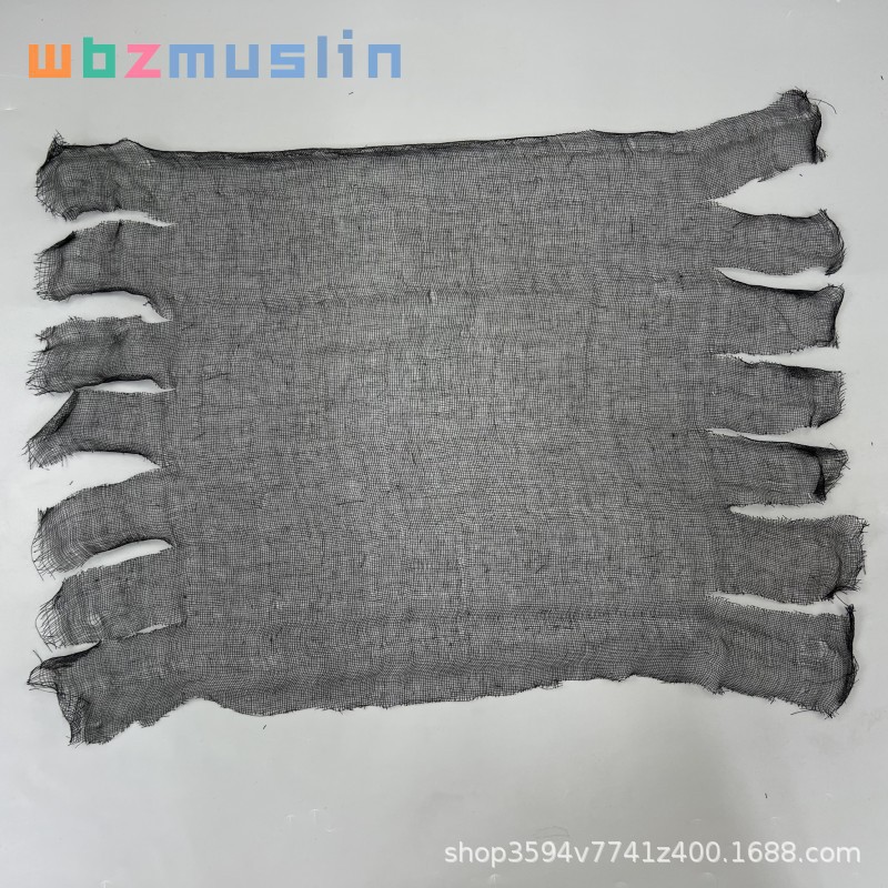 Ghost Festival ropa Halloween colgando fantasma ropa horror cráneo bruja gasa tul decoración del partido fantasma negro