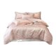 Summer Ice Silk Four-piece Set Entry Luxury High-end Washed Tencel Bed Sheet Quilt Cover Three-piece Bedding 2025 New Style