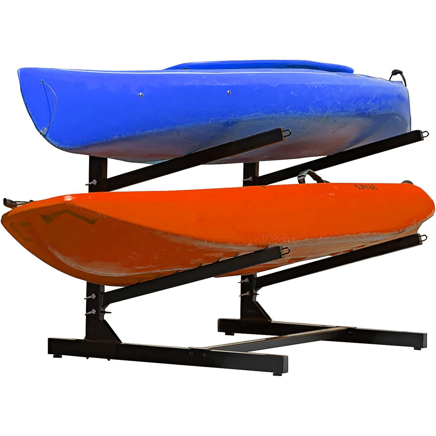 Custom-Made Heavy-Duty Kayak Storage Rack, Adjustable Freestanding Kayak Canoe Surfboard Display Rack