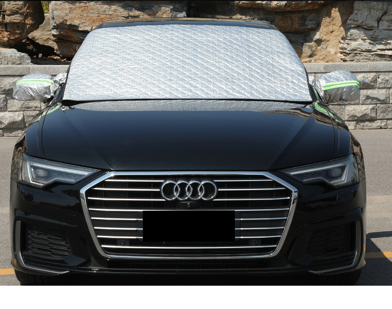 Car hood snow cover snow cover magnetic suction put hail winter window front glass sunshade thickened frost cover