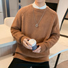2021新款圆领毛衣男秋冬羊毛衫青少年时尚潮流帅气针织毛衣针织衫|ru