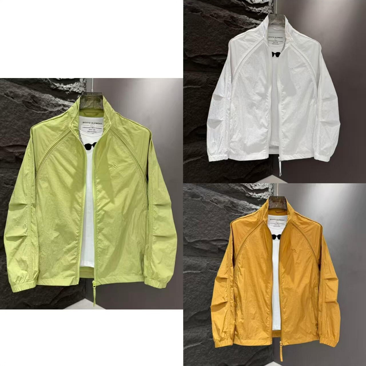 Summer Men's Skin-Friendly Casual Top with Sun Protection, Stand Collar, Lightweight and Breathable Ice Silk Sun Protection Clothing
