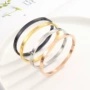 光面欧美简约不锈钢手镯