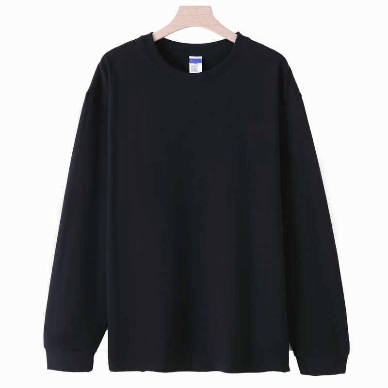 批发纯棉260g长袖T恤打底文化衫广告衫定制工作服团体服DIY印图字|undefined