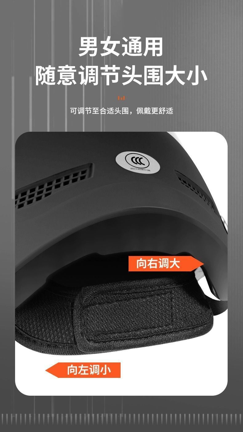 Premium 3C certified electric scooter helmet, suitable for women and men, all-season use, electric motorcycle half helmet, meets national safety standards