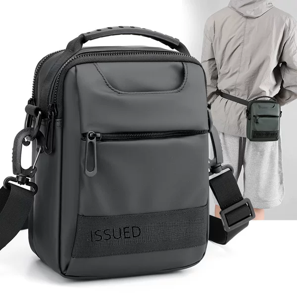 Wepower New Simple Men's Small Bag Fashionable Crossbody Bag Wearing Belt Hanging Bag Portable Shoulder Carry-on Bag