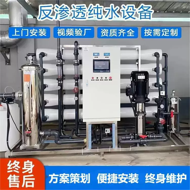 定制RO反渗透全自动水处理设备大型工业直饮纯水机地下井水去离子