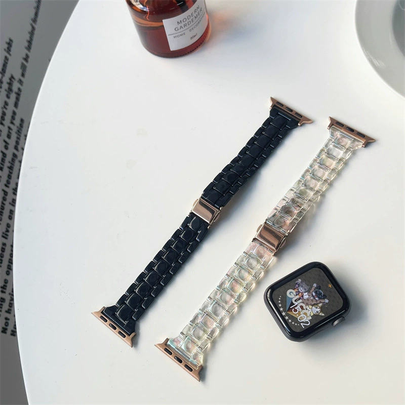 Подходит для Apple Watch 11 поколения 10/987 ремешок Apple sePVC лазерный glacier