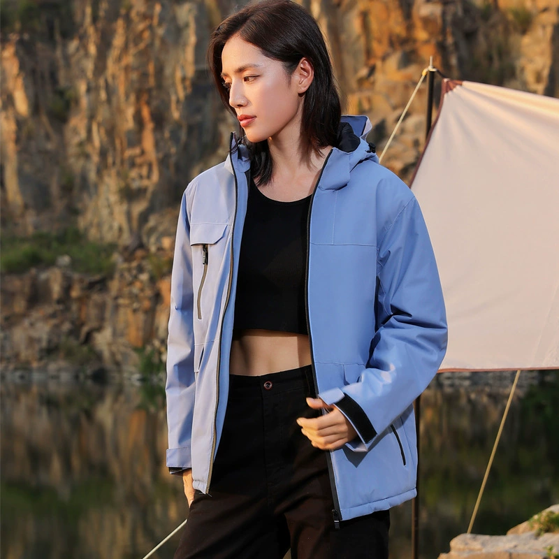 Технология хлопчатобумажная одежда куртка на заказ с логотипом слово вышитая на открытом воздухе рабочая одежда куртка осень-зима