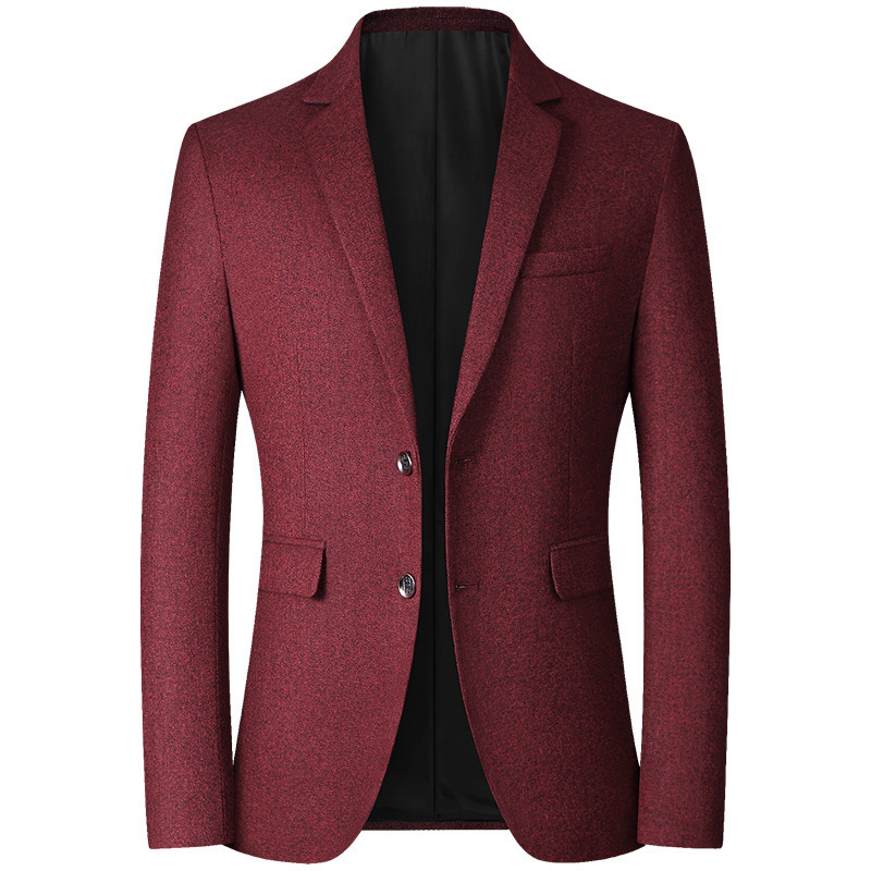 2025 Spring and Autumn New Style Middle-Aged Men's Casual Business Blazer Slim Fit Trendy Men's Wear