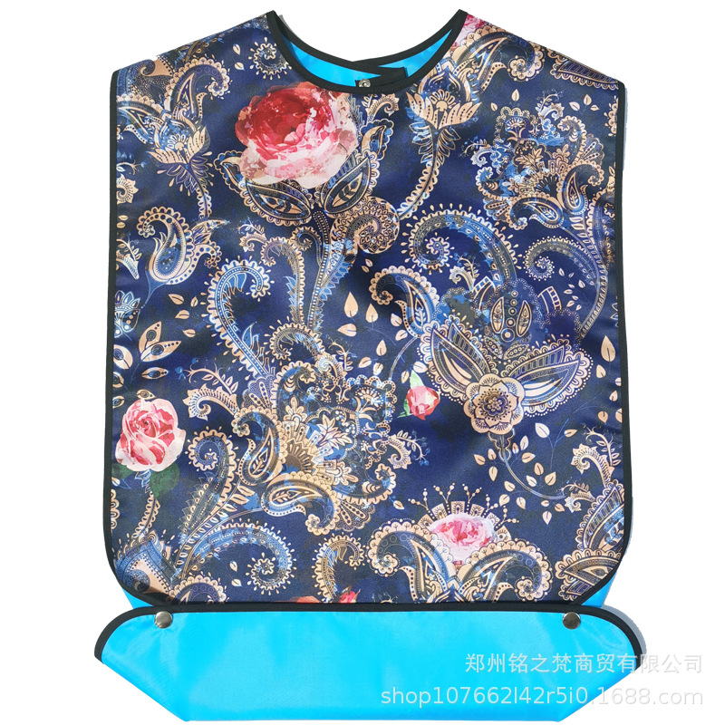 Cross-border supply of adult bibs for the elderly food pocket saliva pocket for the elderly bibs waterproof bibs manufacturers in stock