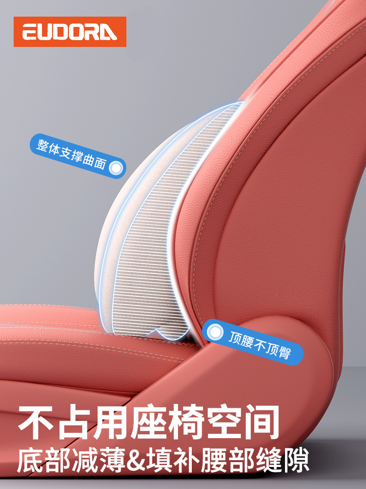 Car Headrest Cross-Border Wholesale Memory Foam Lumbar Support Driving Headrest Seat Backrest Car Cushion Headrest Pillow