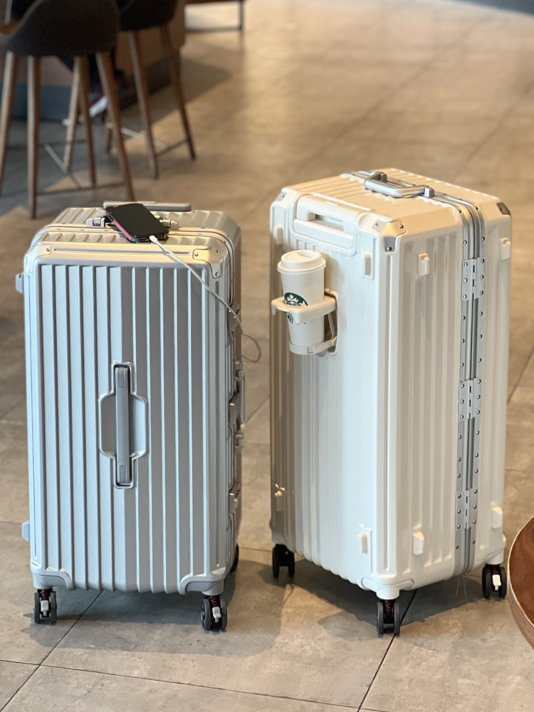 大容量アルミ枠スーツケーススーツケース24インチ旅行バッグ万向輪スーツケース暗号箱高颜値カスタマイズ