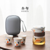 Sweet Beauties portable travel tea set suit Glass Anti scald filter ceramics Teapot Quik