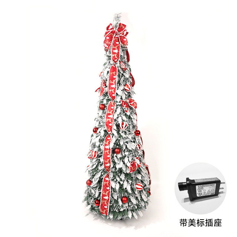 クリスマスツリークロスボーダー人気アマゾン 1.5 メートル折りたたみ発光クリエイティブクリスマスショッピングモール装飾品卸売|undefined
