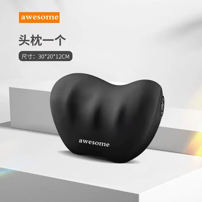 Car Headrest, Neck Pillow, Cute Car Cushion, Neck Pillow, Interior Supplies, Car Seat Lumbar Support (Waist support) - classic-black-headrest-grade-a