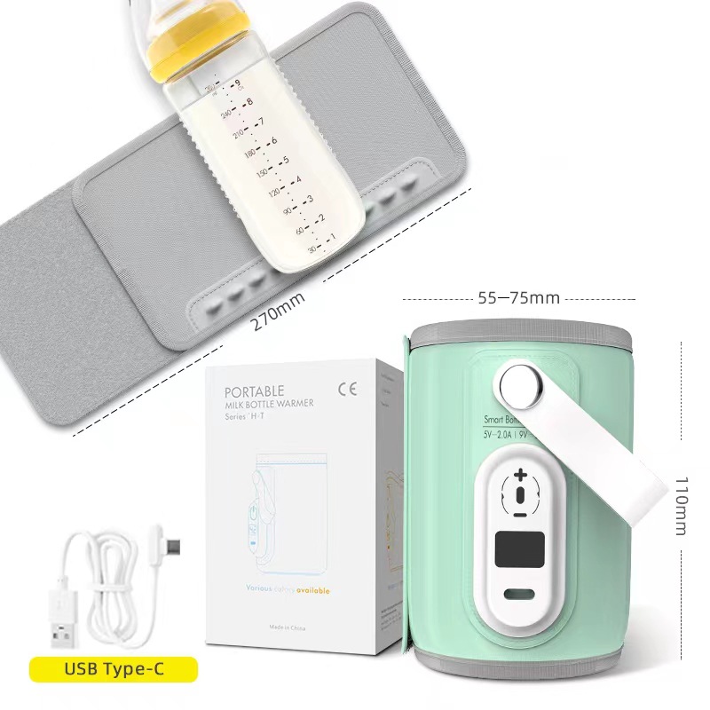 Botella de alimentación multifuncional cubierta de aislamiento portátil de temperatura constante botella de alimentación cubierta de aislamiento de calefacción botella de alimentación al aire libre artefacto de aislamiento