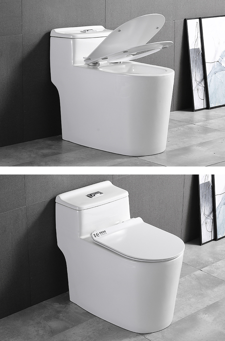 【 Limited Edition 363 with free Shipping 】 Microcrystalline glaze 8.0 large pipe household ordinary siphonic toilet, silent anti-splash toilet undefined