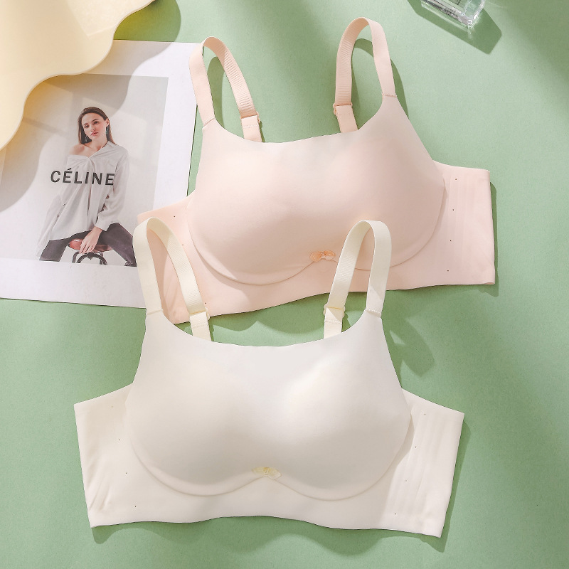 여름 안티 라이트 구름 느낌 튜브 최고 초승달 플라스틱 속옷 단색 숙녀 원활한 알몸 브래지어 제조 업체