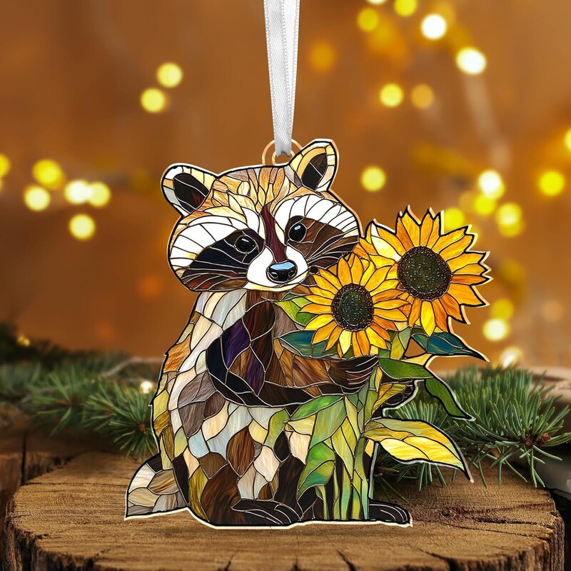 Cross-Border New Model Woodland Animal Suncatcher Acrylic Hanging Ornament