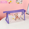 Transparent capacious storage system, pencil case, hand loop bag, stationery for elementary school students, primary and secondary school