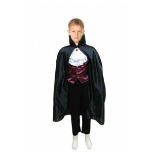Children's Costume Performance Costume Halloween Cape Collar Red Black Thin Shawl Boy Short Trench Coat