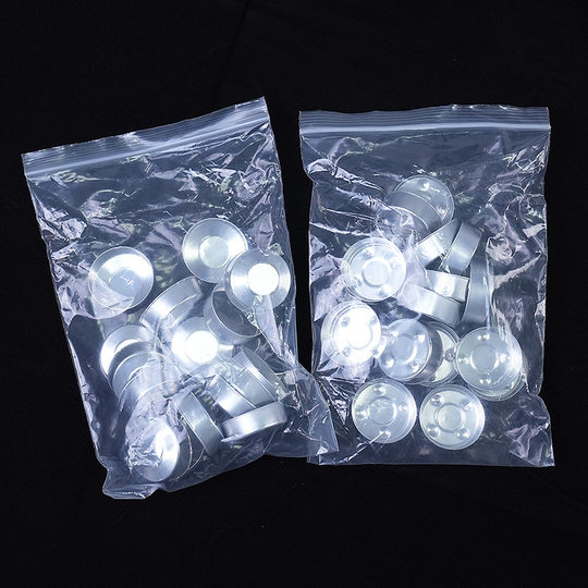 Factory supply wholesale Buddhist ghee lamp shell candle aluminum shell butter lamp accessories tea wax aluminum cup candle aluminum box