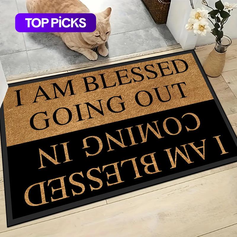 American-style floor mat for home entrance, dirt-resistant, dust-absorbing, easy to maintain, absorbent bathroom mat, decorative floor mat American-style floor mat for home entrance, dirt-resistant, dust-absorbing, easy to maintain, absorbent bathroom mat, decorative floor mat
