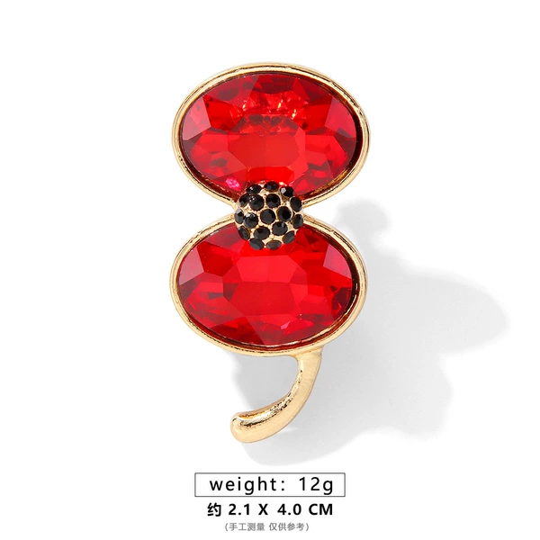 Golden Ruby Poppy Flower