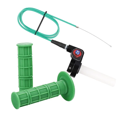Motorcycle Cqr Magician Bosoer – Motorcycle Handle Cover - turn-handle-green-throttle-cable-green-grip