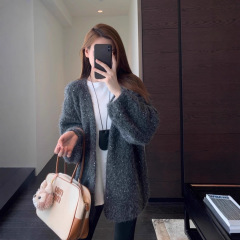 CJ9172美爆bling亮片oversize慵懒显瘦针织开衫女外套秋冬新