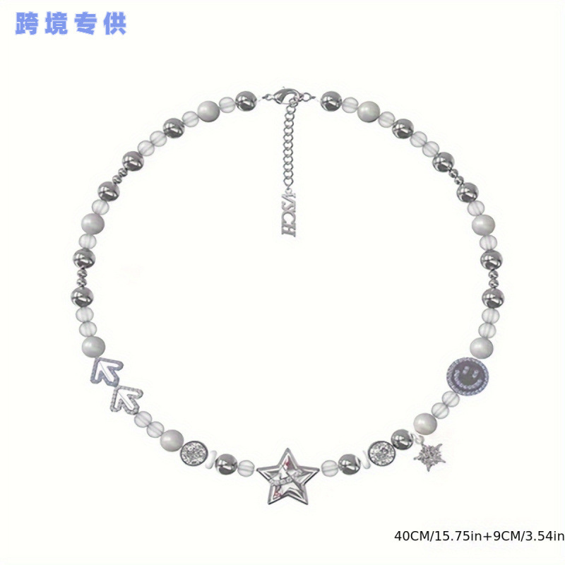Fashionable Necklace One Fashionable joyful Face poin跨境|undefined