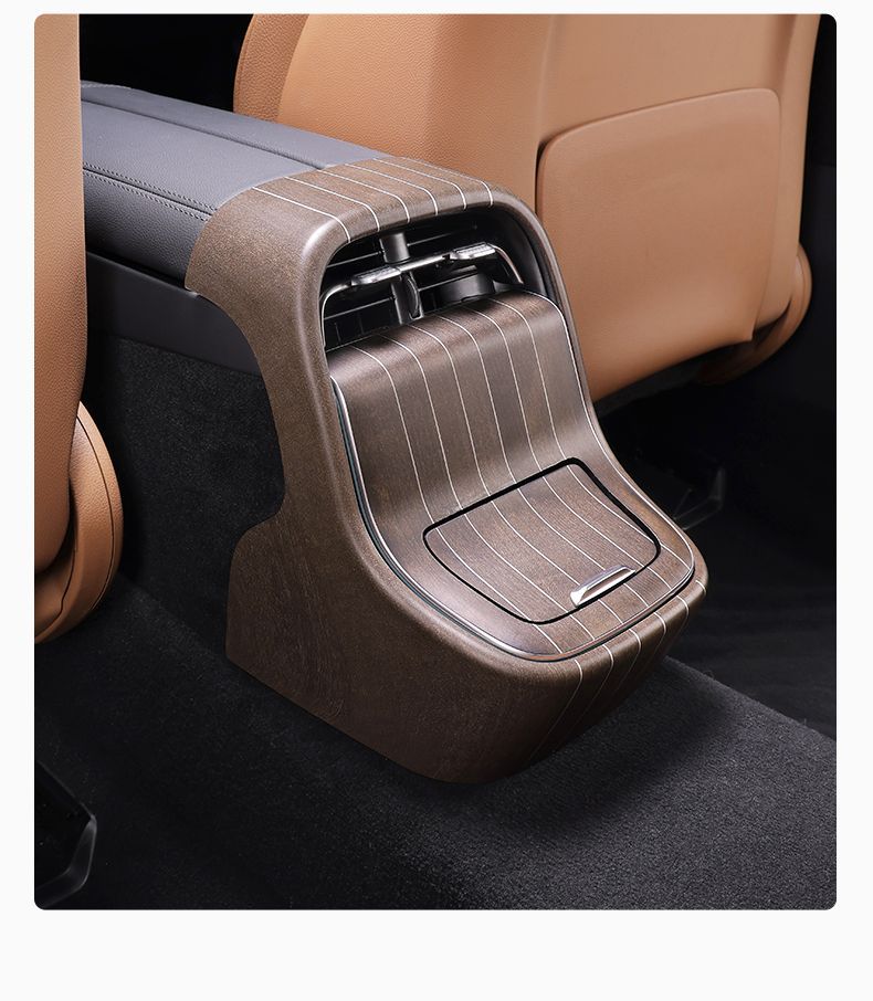 Mercedes-Benz New E-Class E300L/E260L Wood Grain Rear Air Vent Protective Cover Anti-Kick Pad Car Interior Accessories