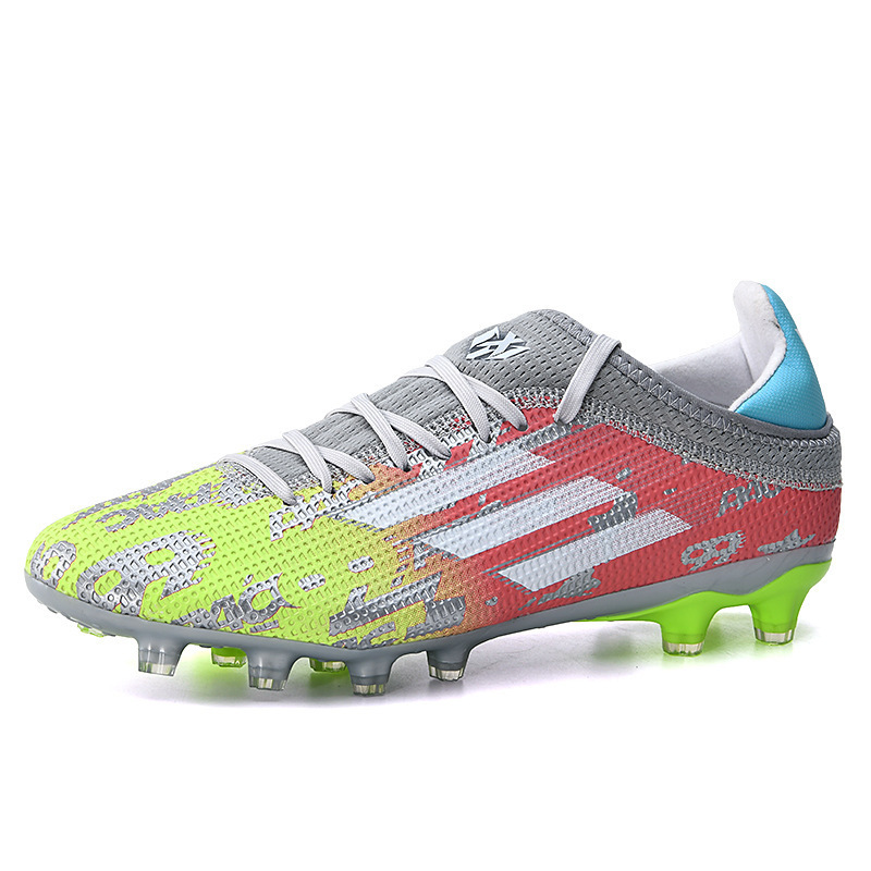 Spot zapatos de fútbol transfronterizos para hombres y adolescentes TF estudiantes tachuelas AG zapatos de entrenamiento de césped artificiales de corte bajo profesional