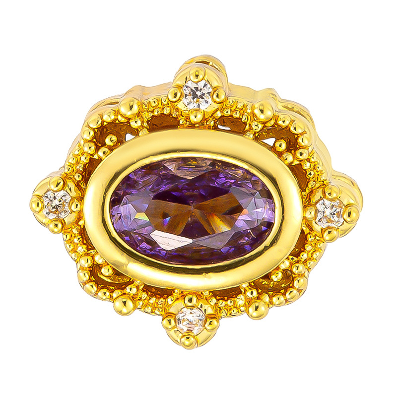 Colgante de cobre micro incrustado Gufasha oro goteo de aceite perlas de transferencia DiDi con perlas de acessorios de perlas huecas fábrica de perlas al por mayor